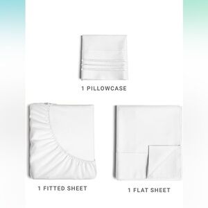 3PC Sheet Set. Twin. New. White